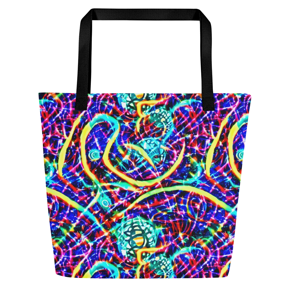 Fynesian Galaxy on Large Tote Bag W/ Pocket — Front