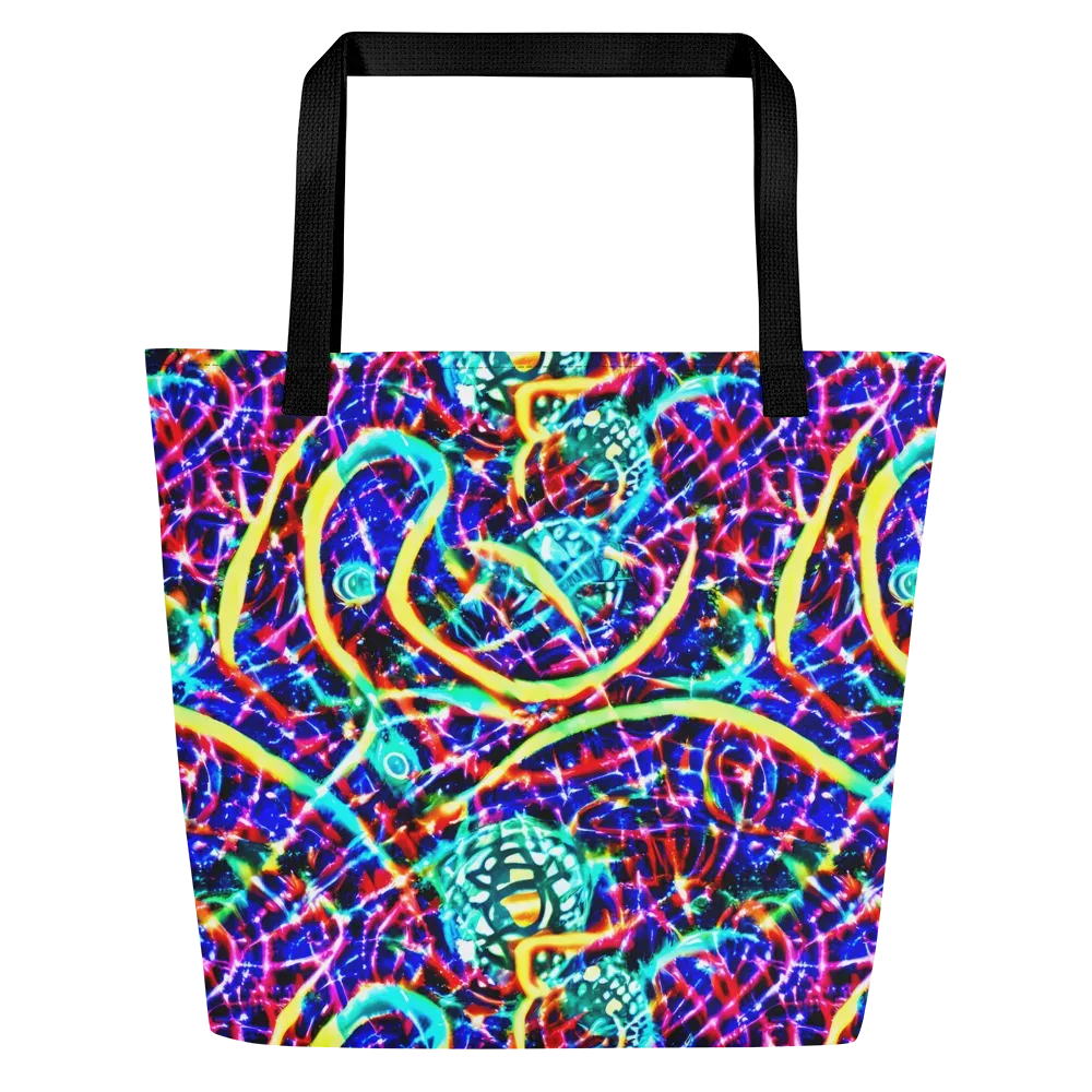 Fynesian Galaxy on Large Tote Bag W/ Pocket — Front