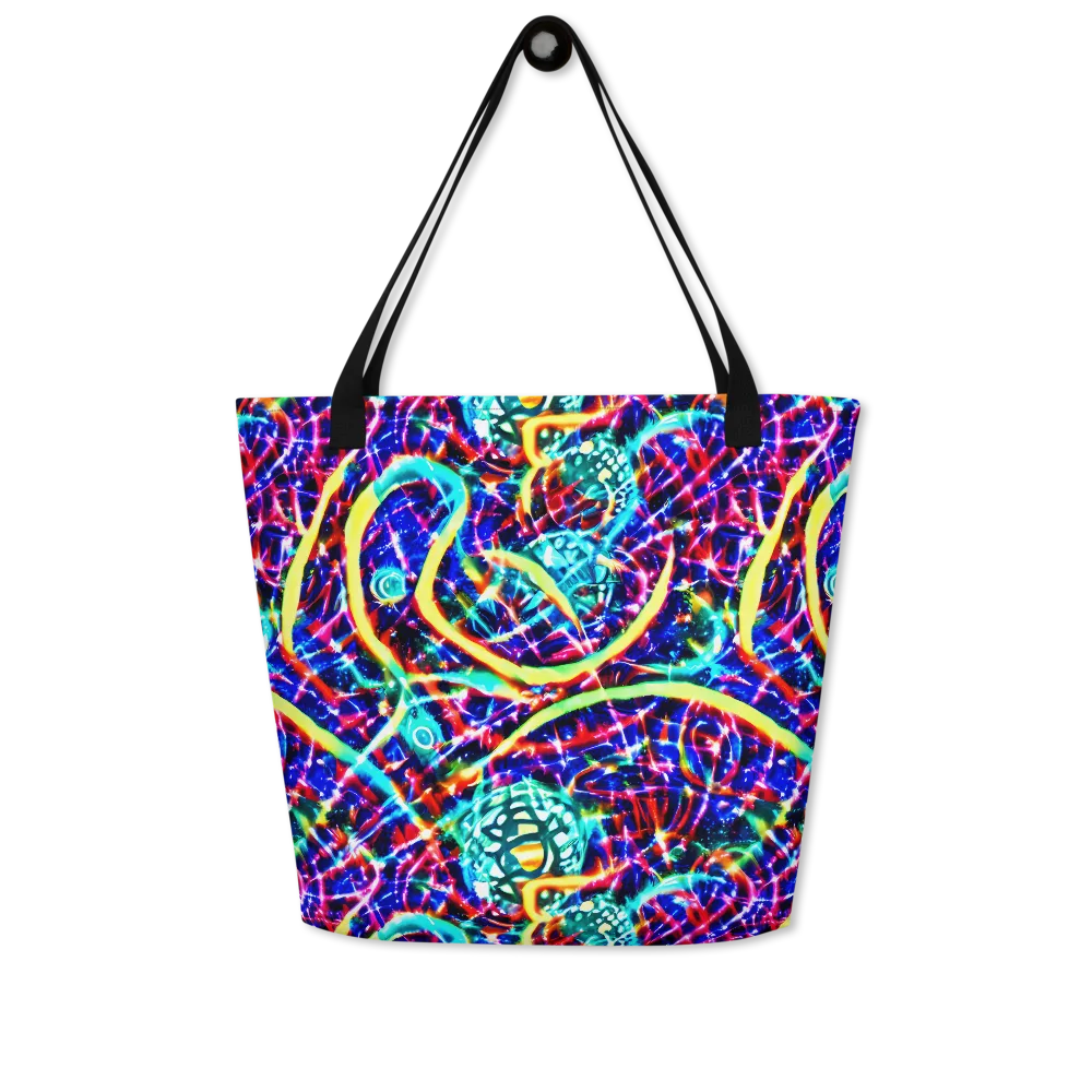 Fynesian Galaxy on Large Tote Bag W/ Pocket — Front