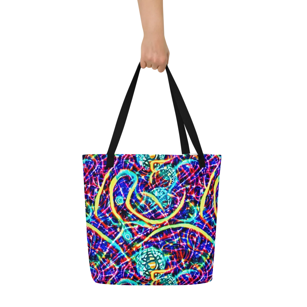 Fynesian Galaxy on Large Tote Bag W/ Pocket — Front