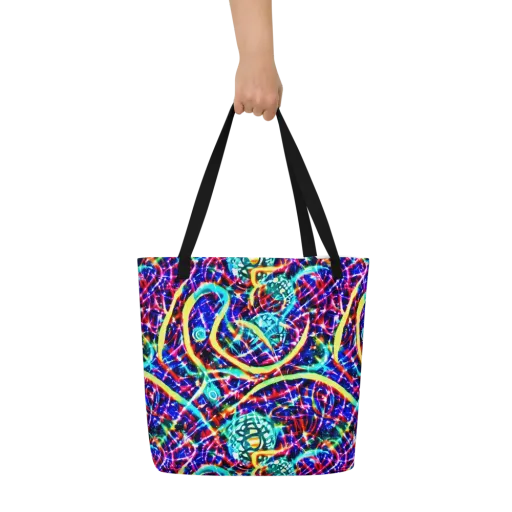 Fynesian Galaxy on a Large Tote Bag W/ Pocket