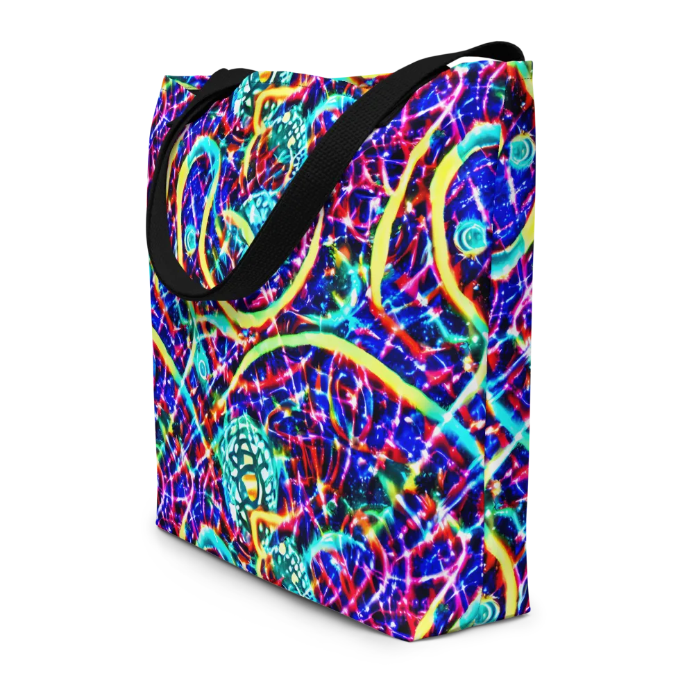 Fynesian Galaxy on Large Tote Bag W/ Pocket — Front
