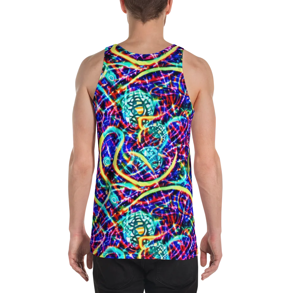 Fynesian Galaxy on Men's Tank Top — Back