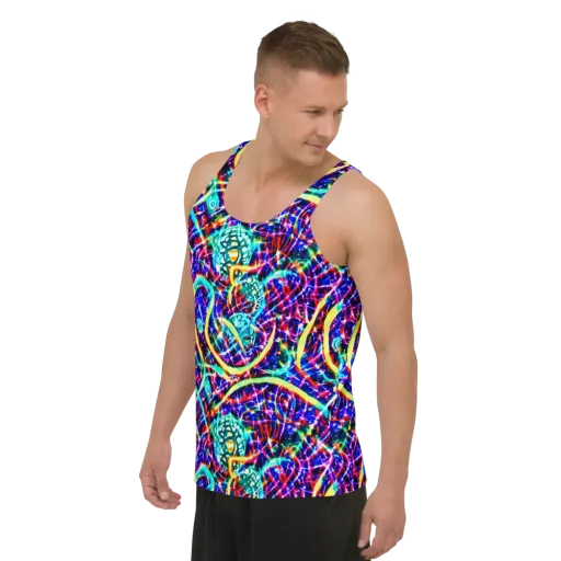 Fynesian Galaxy on a Men's Tank Top