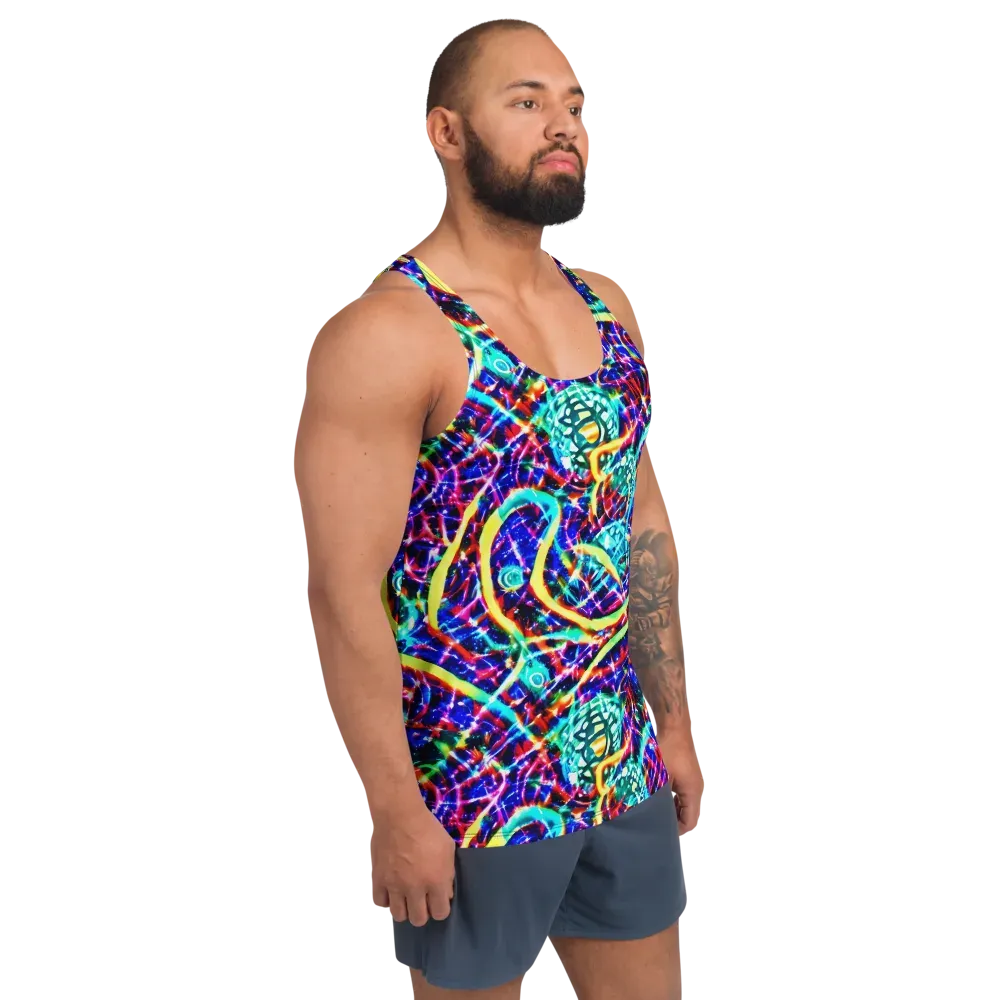 Fynesian Galaxy on Men's Tank Top — Right Front