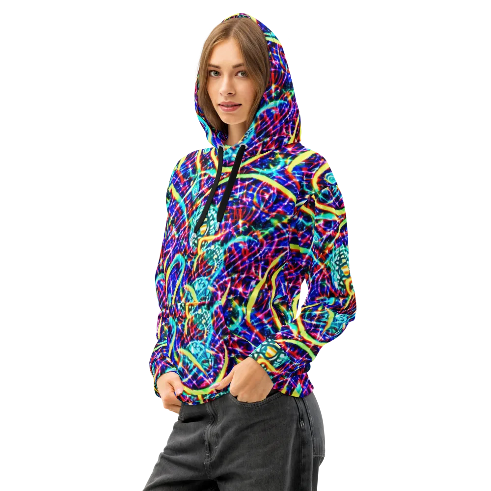 Fynesian Galaxy on Cotton Hoodie — Left Front