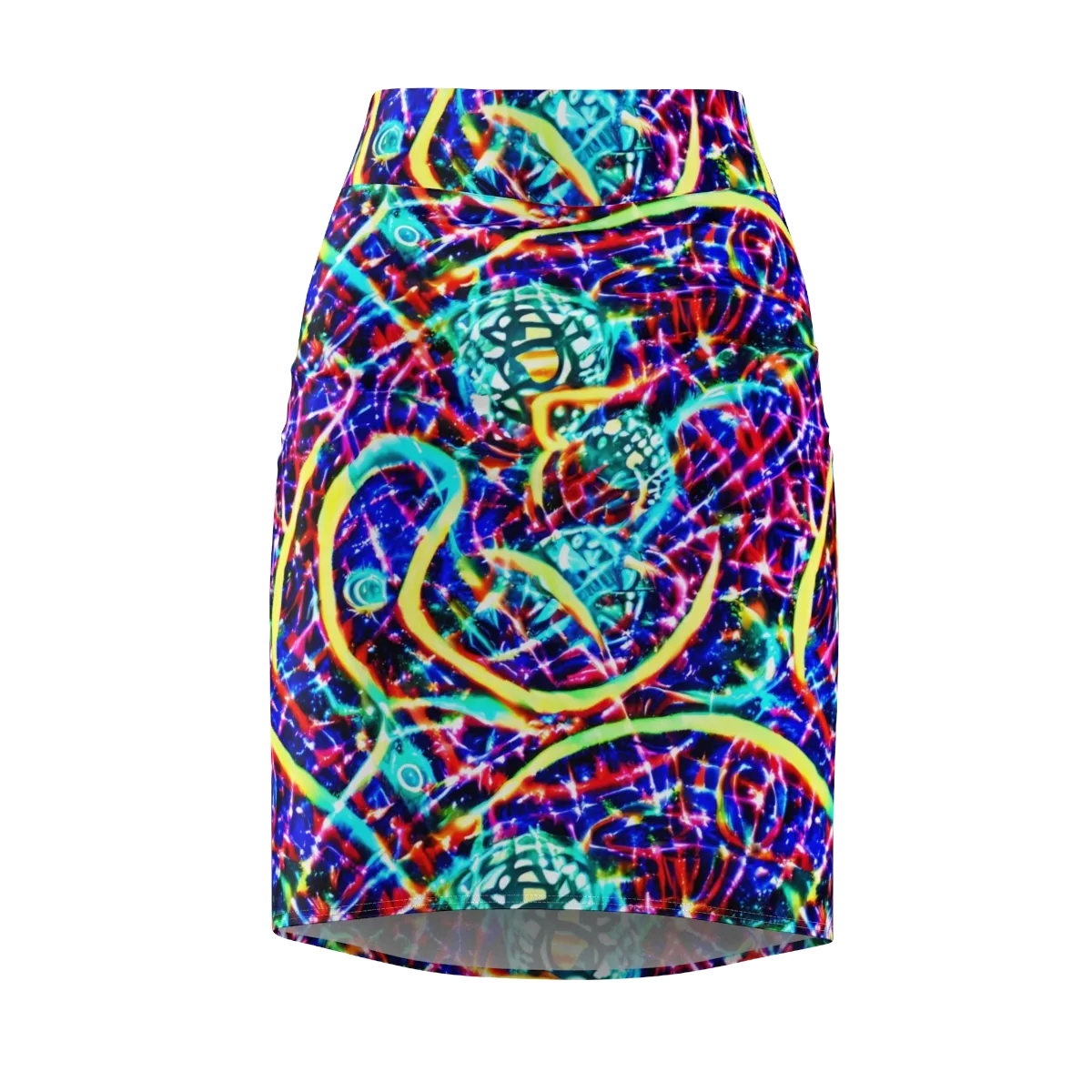 Fynesian Galaxy on Pencil Skirt — Front