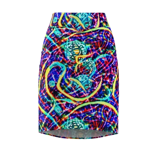 Fynesian Galaxy on a Pencil Skirt