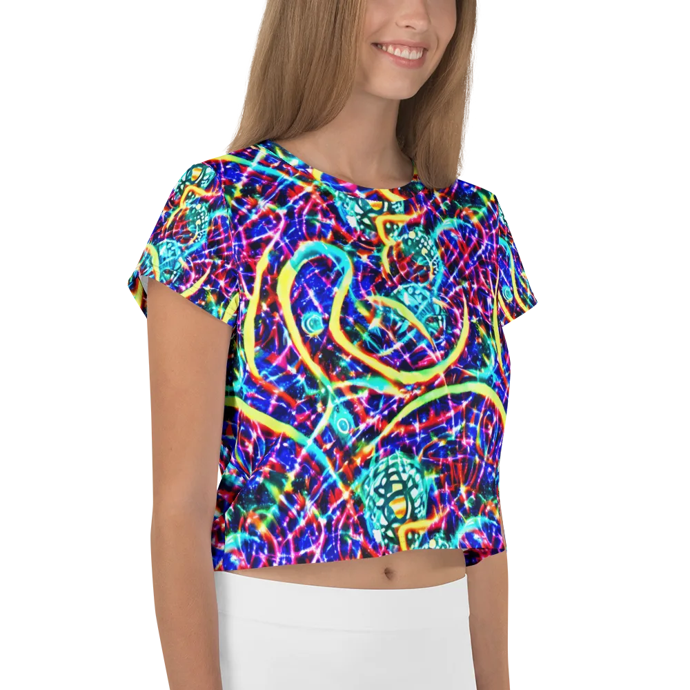 Fynesian Galaxy on Crop Tee — Right