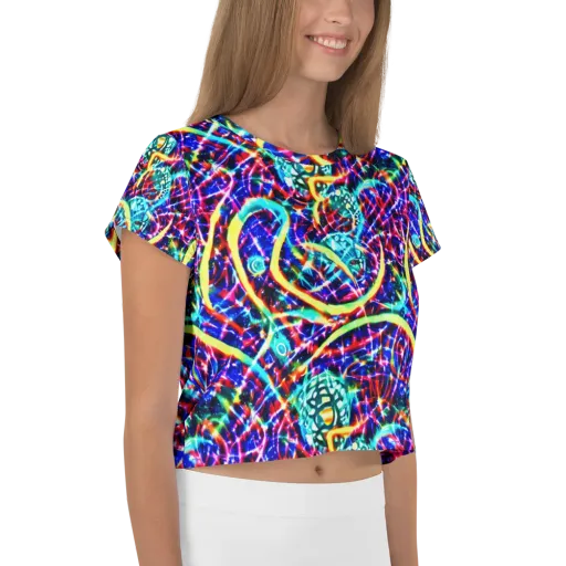 Fynesian Galaxy on a Crop Tee