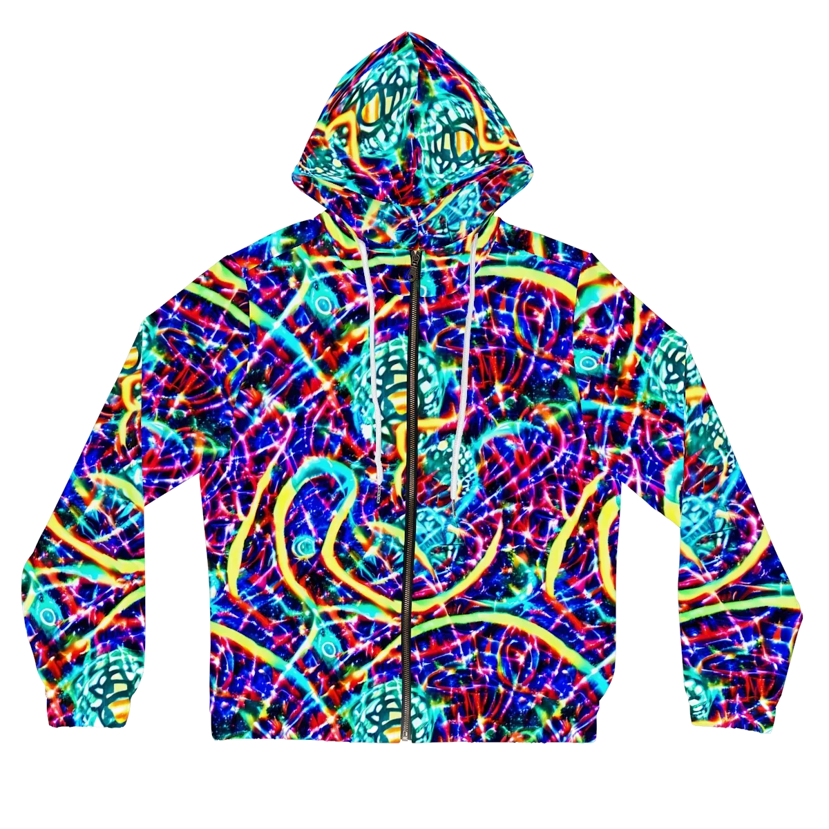 Fynesian Galaxy on Women's Full-Zip Hoodie — Front