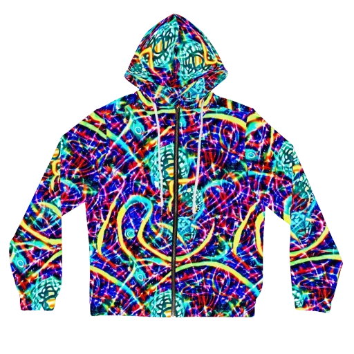 Fynesian Galaxy on a Women's Full-Zip Hoodie