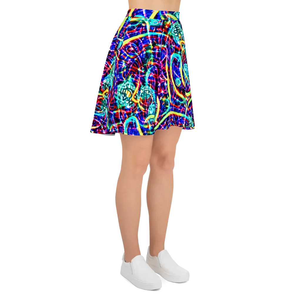 Fynesian Galaxy on Skater Skirt — Right