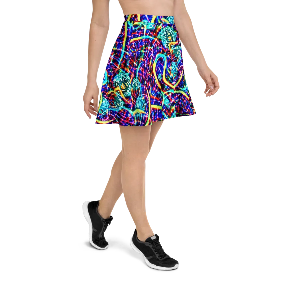 Fynesian Galaxy on Skater Skirt — Right
