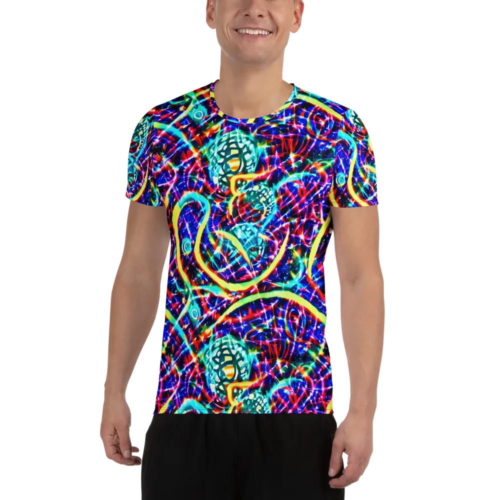 Fynesian Galaxy on Men's Athletic T-Shirt — Front
