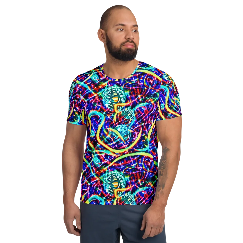 Fynesian Galaxy on Men's Athletic T-Shirt — Front