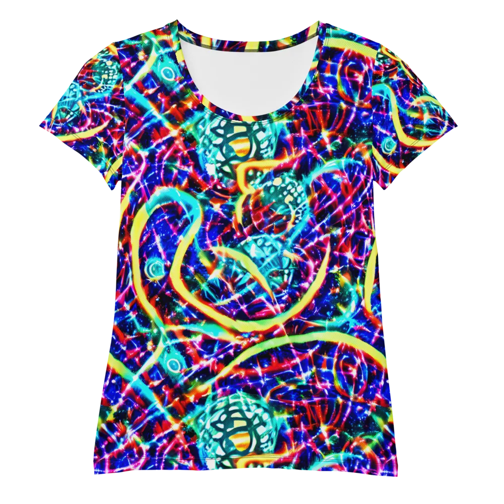 Fynesian Galaxy on Women's Athletic T-Shirt — Front