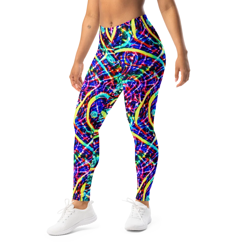 Fynesian Galaxy on Leggings — Left Front
