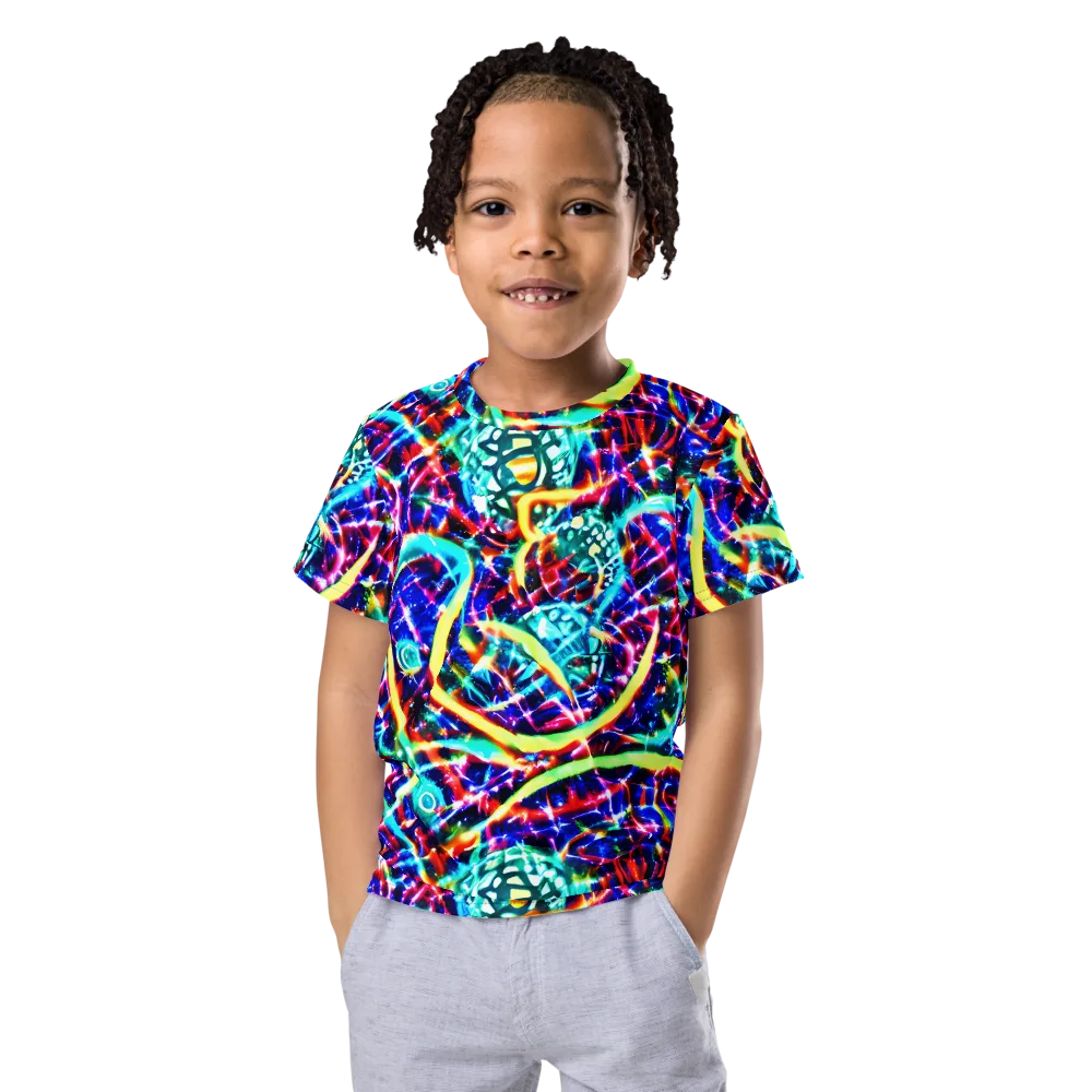 Fynesian Galaxy on Kids Crew Neck T-Shirt — Front