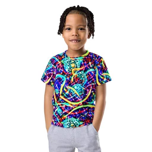 Fynesian Galaxy on a Kids Crew Neck T-Shirt