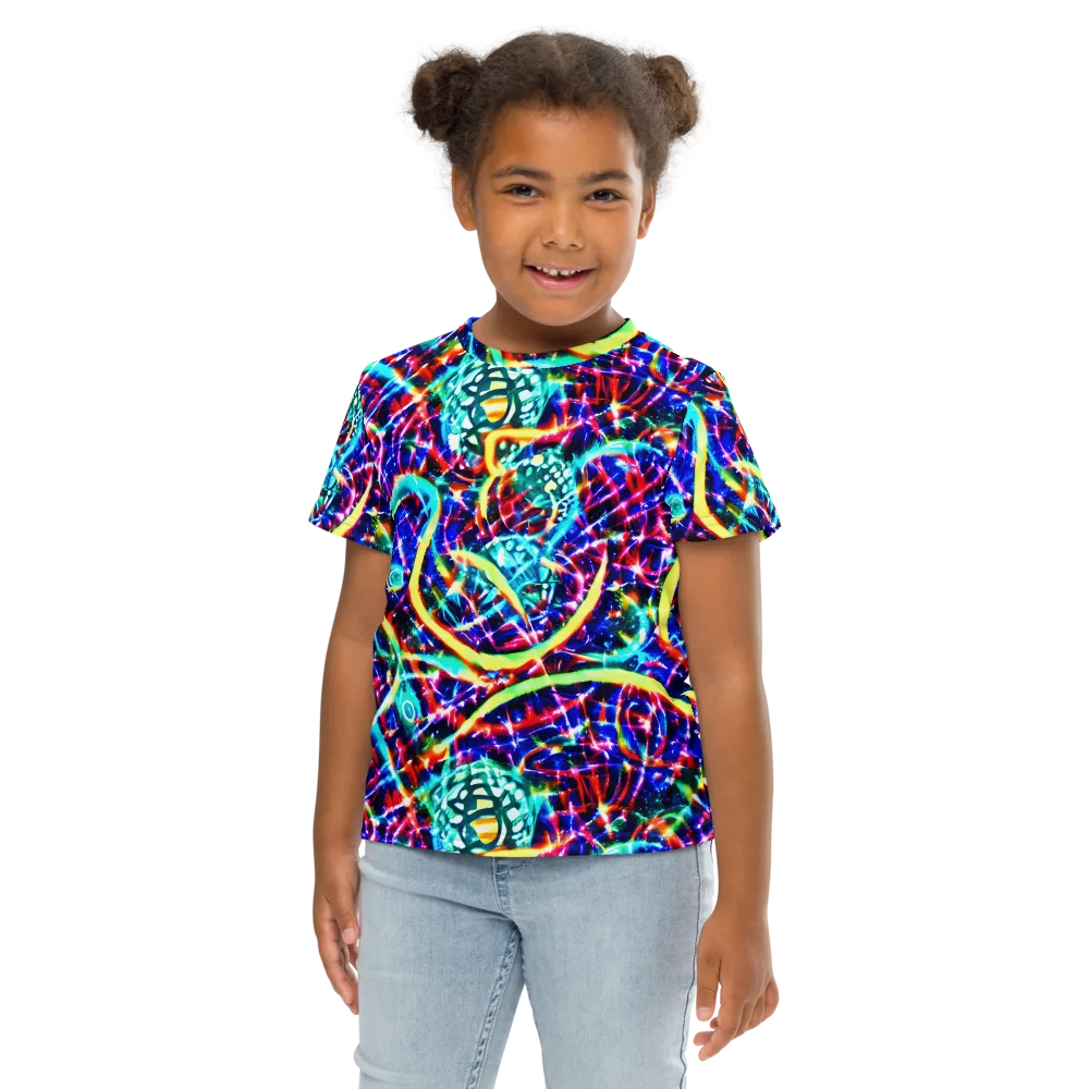Fynesian Galaxy on Kids Crew Neck T-Shirt — Front