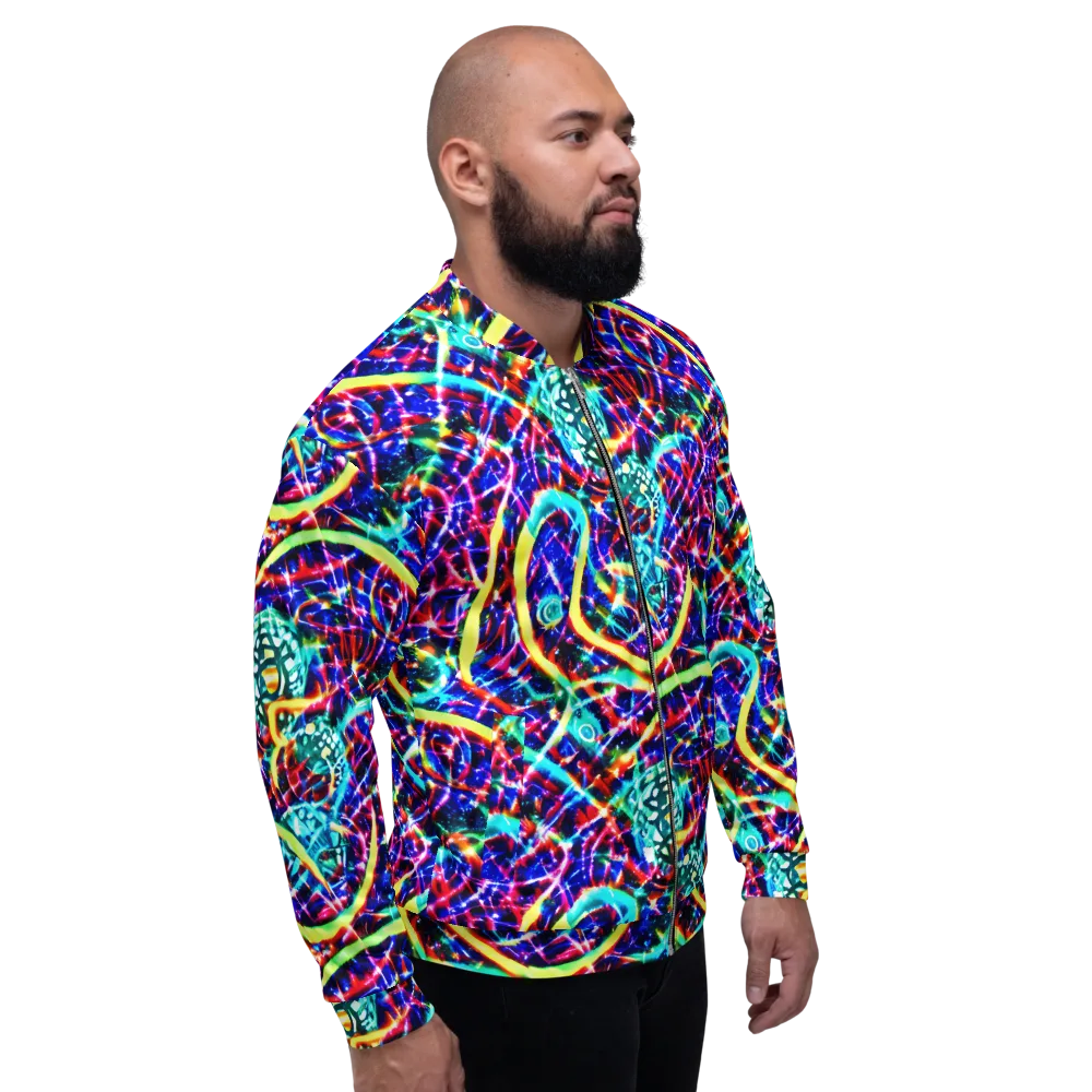 Fynesian Galaxy on Bomber Jacket — Right