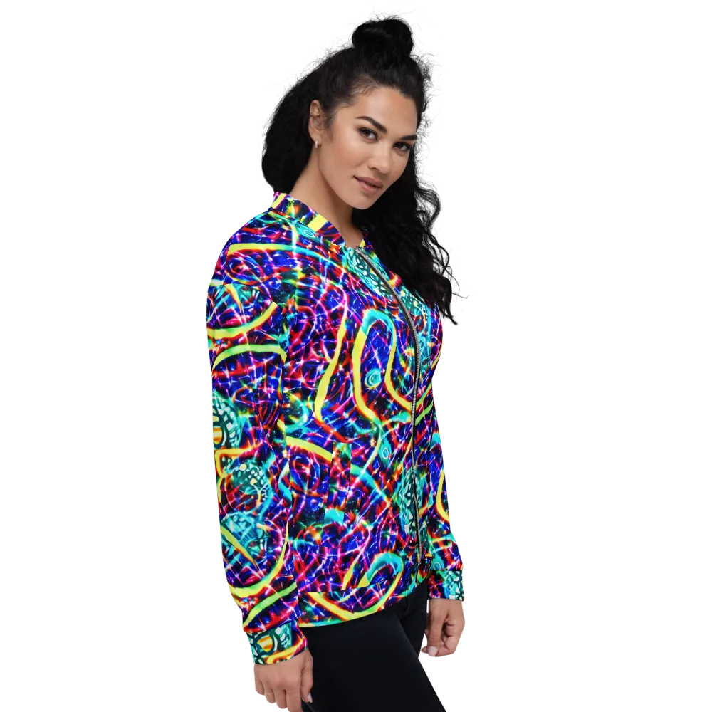 Fynesian Galaxy on Bomber Jacket — Right
