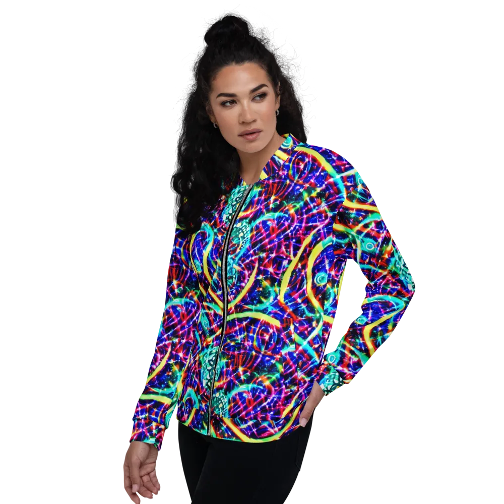 Fynesian Galaxy on Bomber Jacket — Left