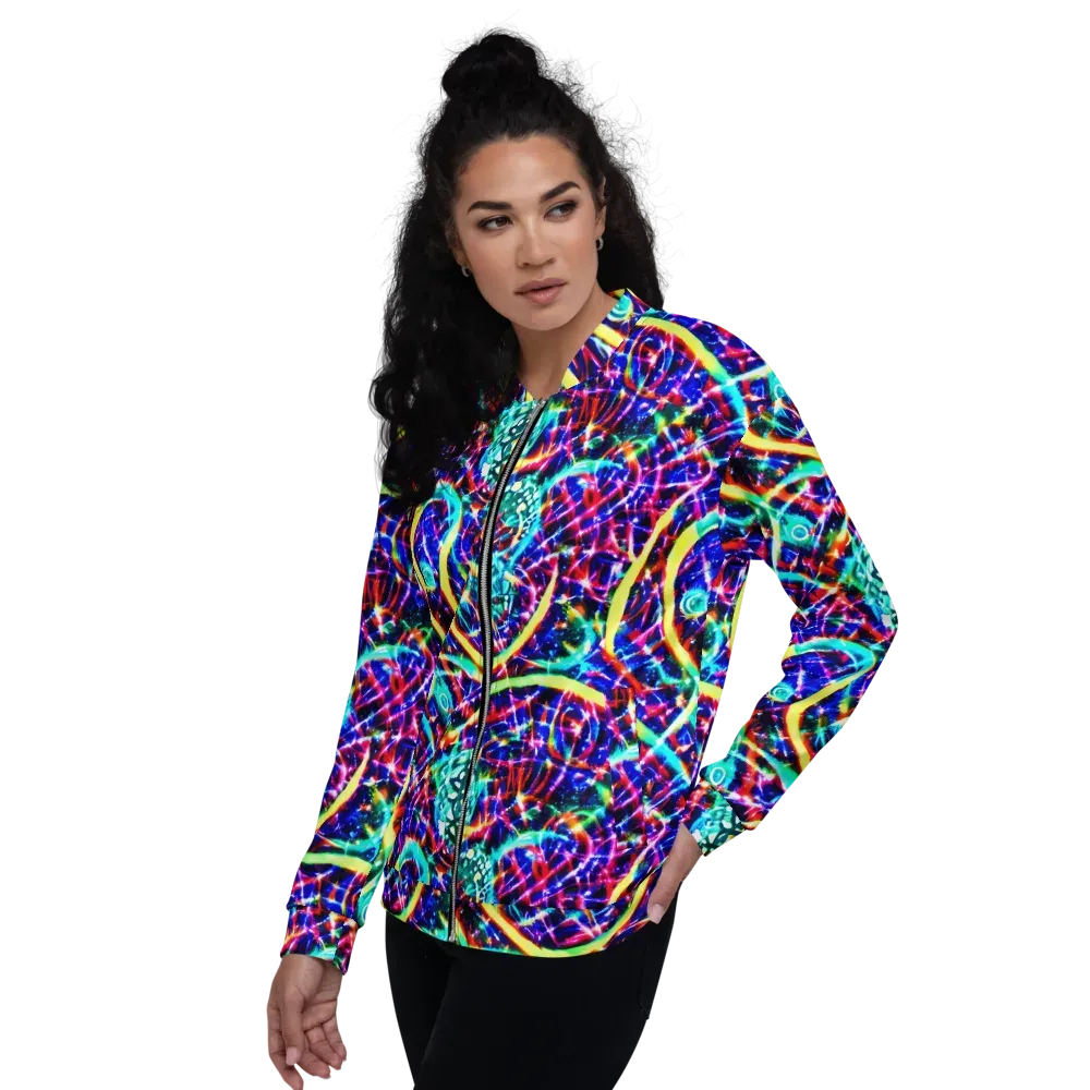 Fynesian Galaxy on Bomber Jacket — Left