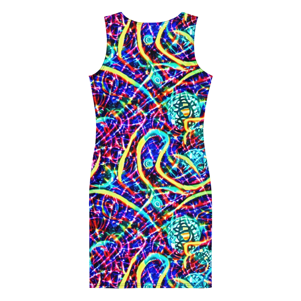 Fynesian Galaxy on Bodycon Dress — Back