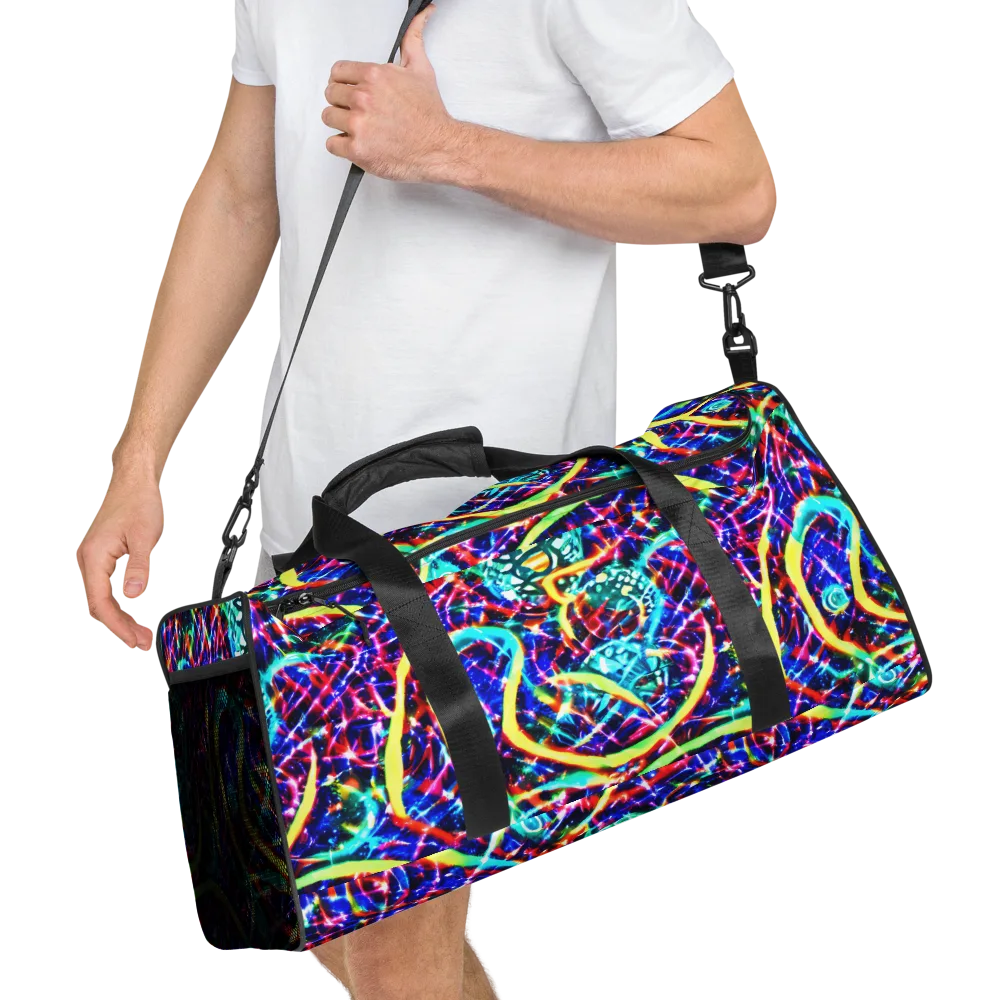 Fynesian Galaxy on Duffle Bag — Right Front