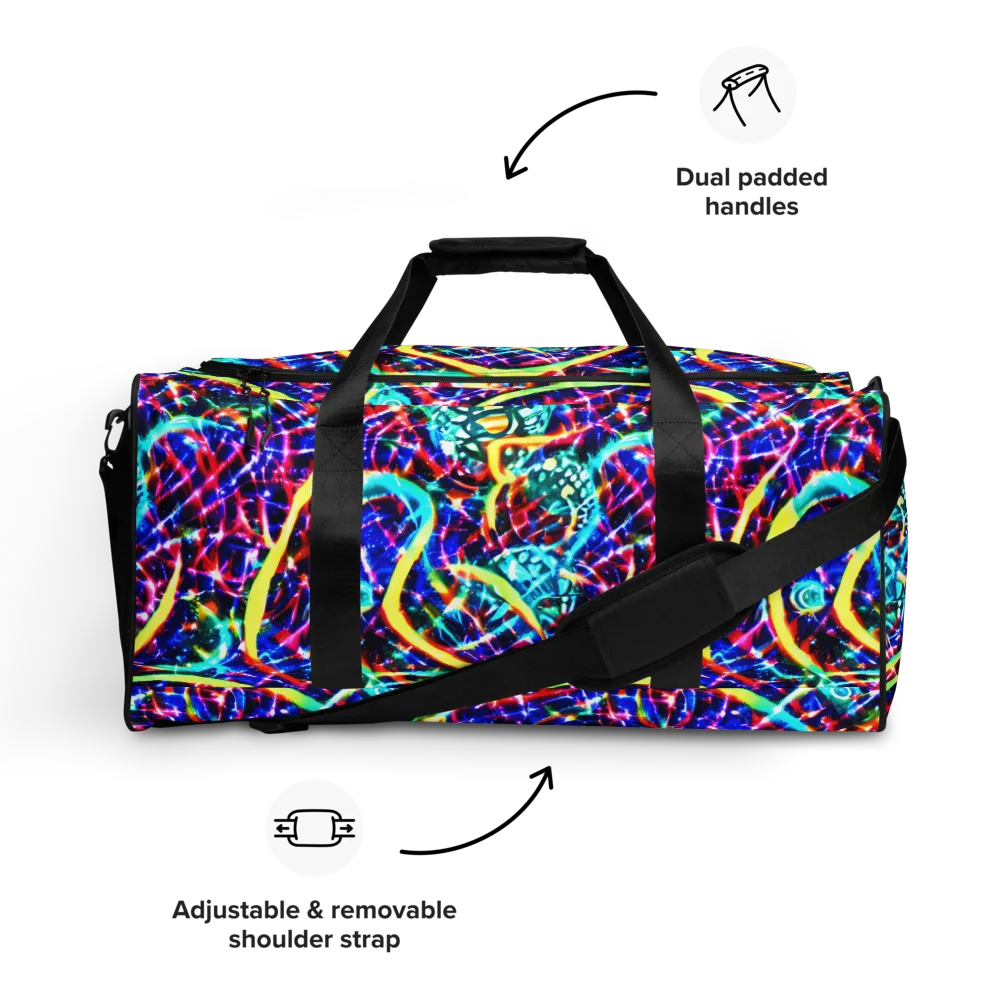 Fynesian Galaxy on Duffle Bag — Front