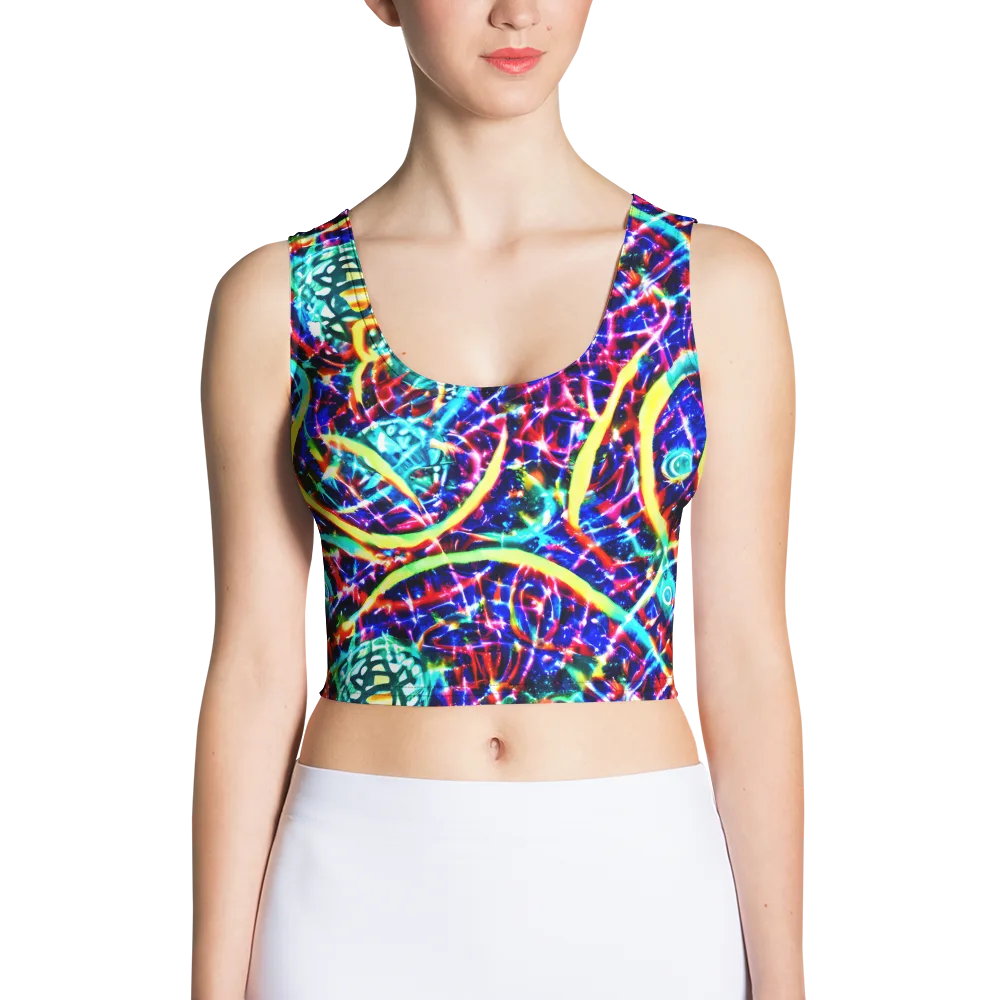 Fynesian Galaxy on Crop Top — Front