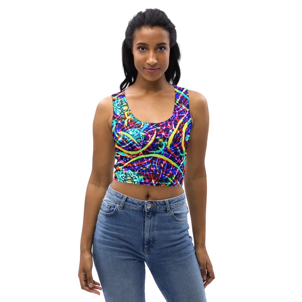 Fynesian Galaxy on Crop Top — Front