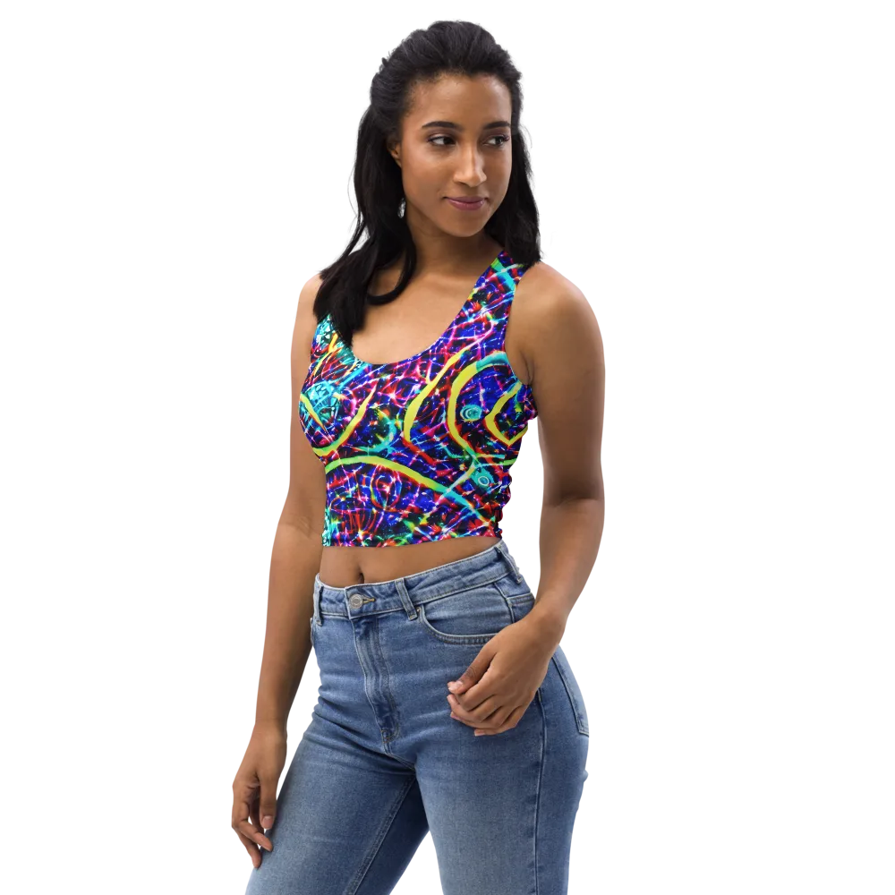 Fynesian Galaxy on Crop Top — Left Front
