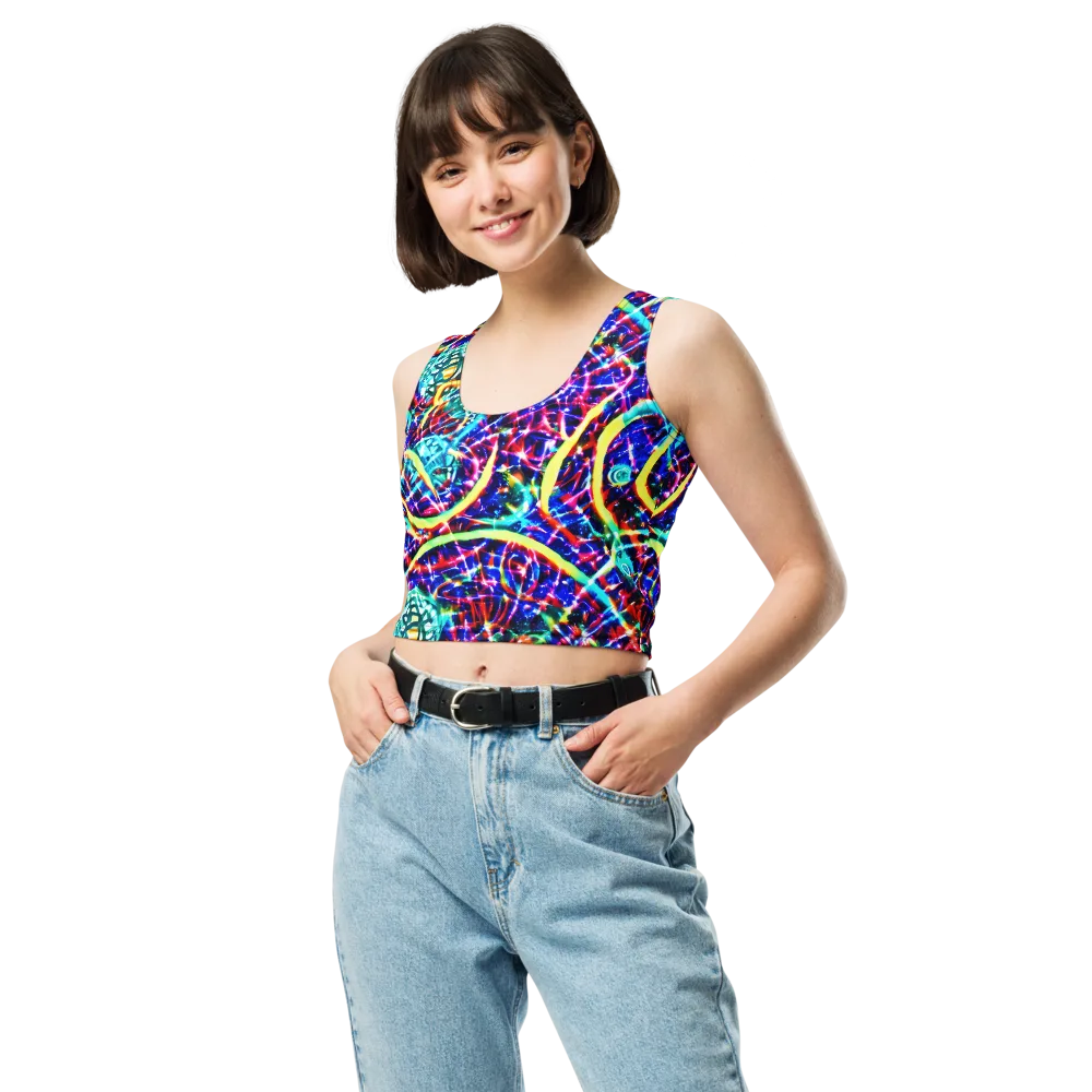Fynesian Galaxy on Crop Top — Front