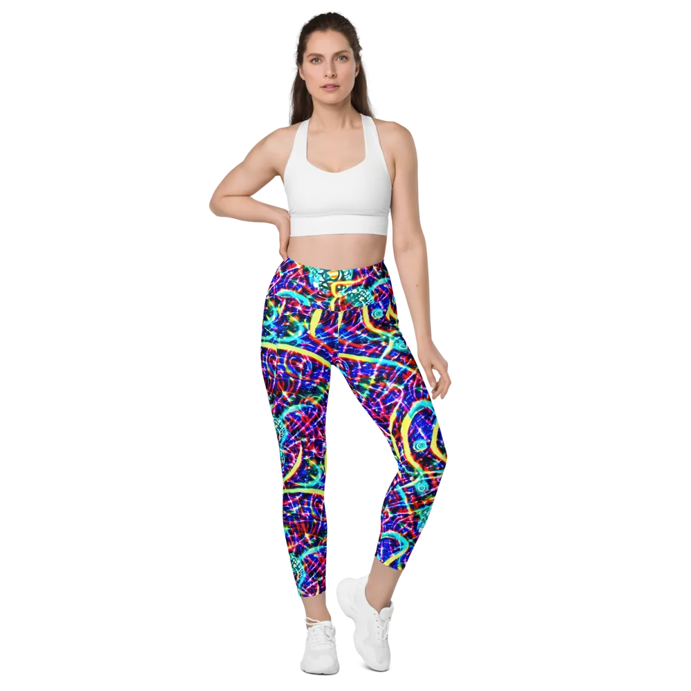 Fynesian Galaxy on Leggings with Pockets — Front