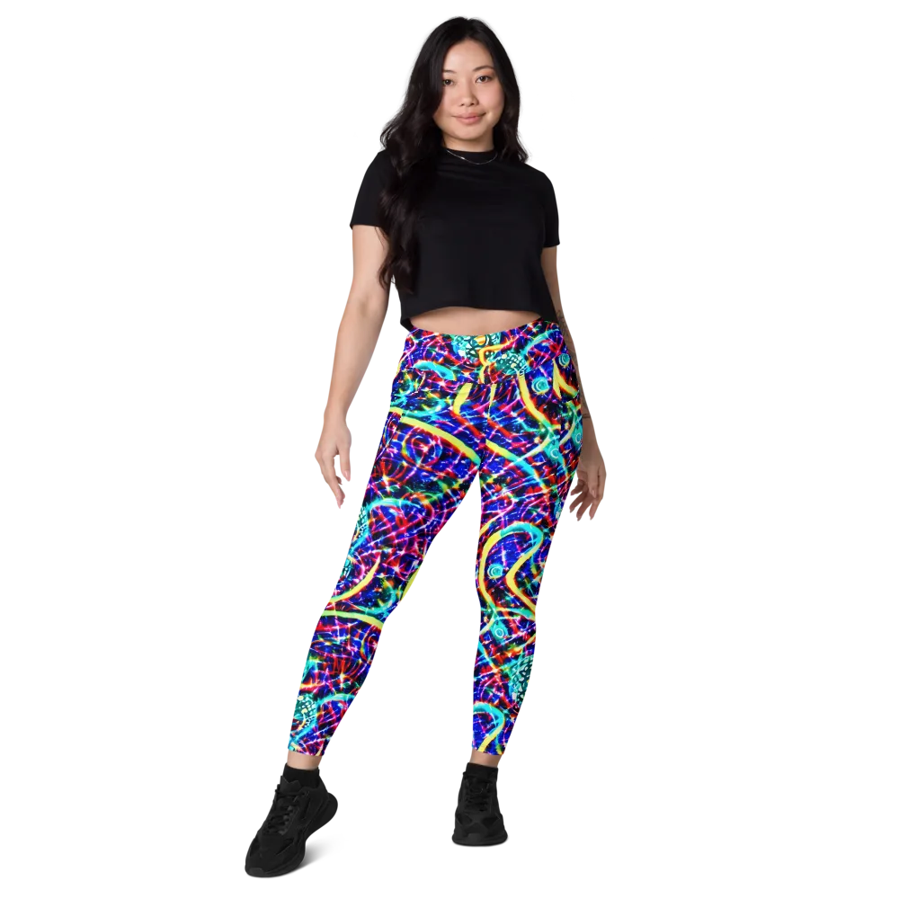 Fynesian Galaxy on Leggings with Pockets — Front
