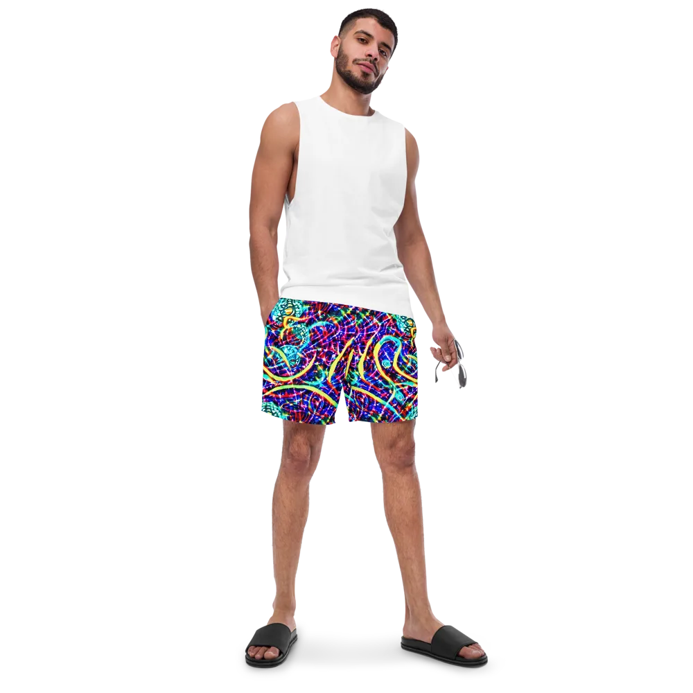 Fynesian Galaxy on Swim Trunks — Front
