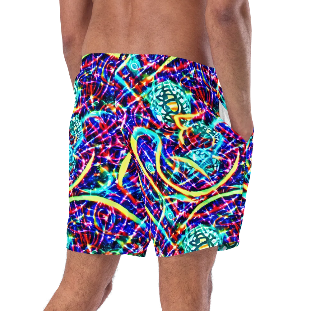 Fynesian Galaxy on Swim Trunks — Right Back