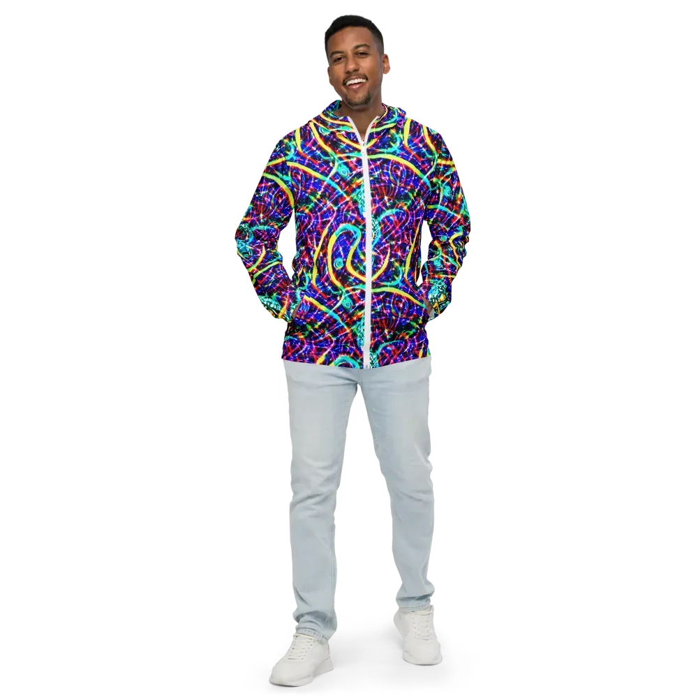 Fynesian Galaxy on Men's Windbreaker — Front