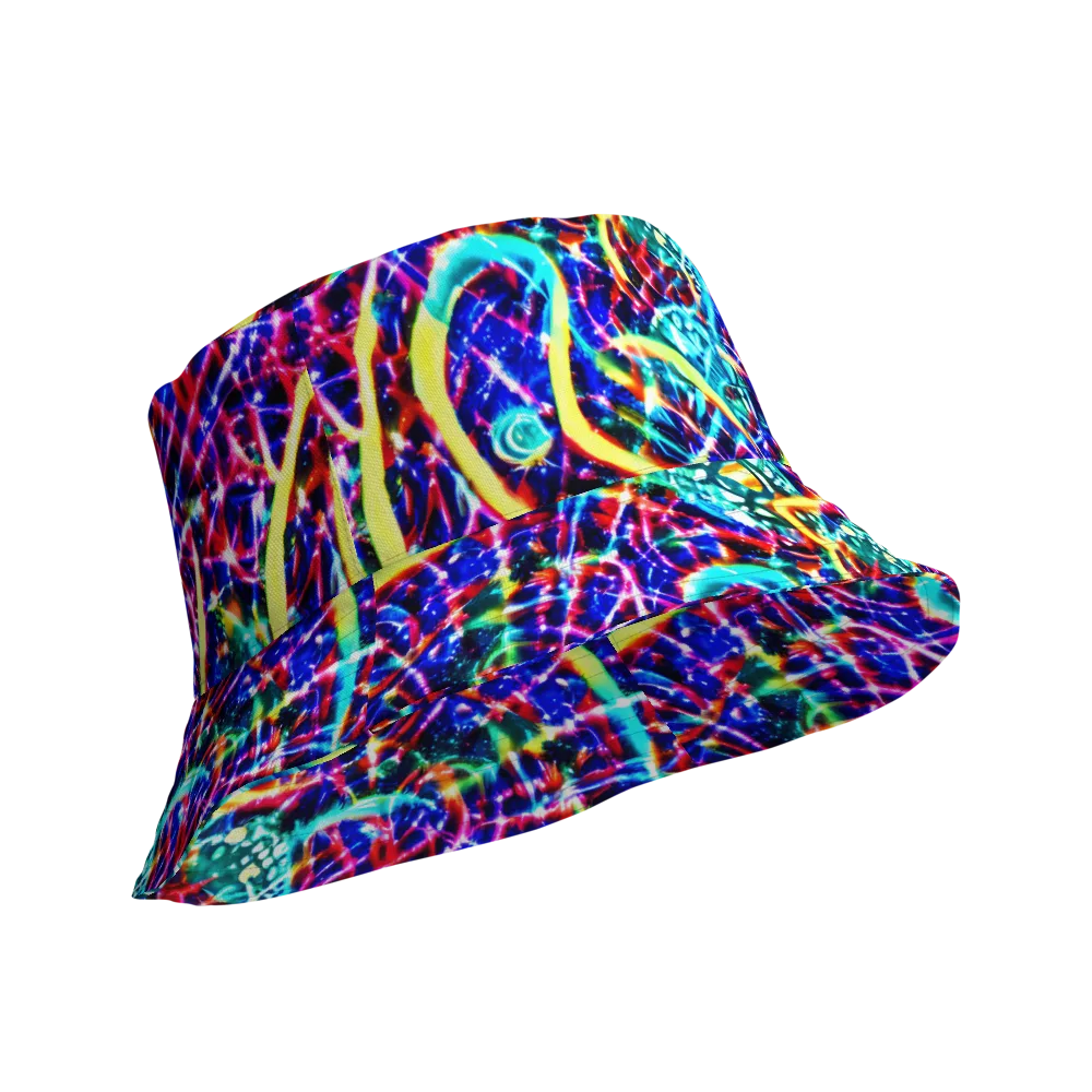 Fynesian Galaxy on Reversible Bucket Hat — Product details Outside