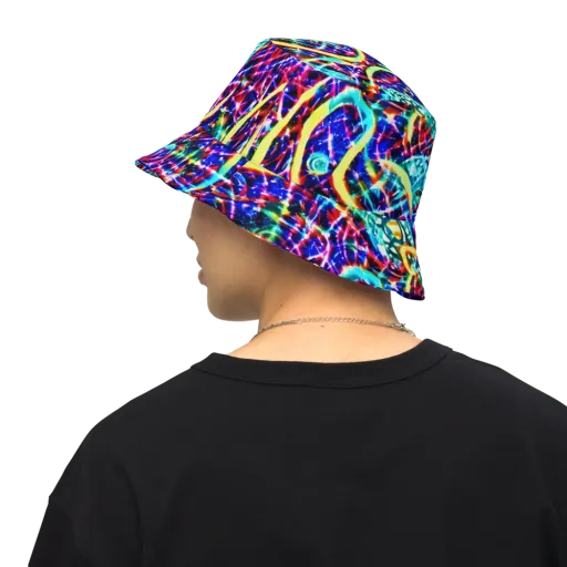 Fynesian Galaxy on a Reversible Bucket Hat