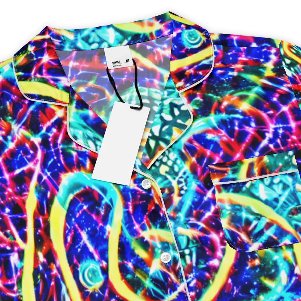 Fynesian Galaxy on Women's Short Sleeve Pajama Top — Product details