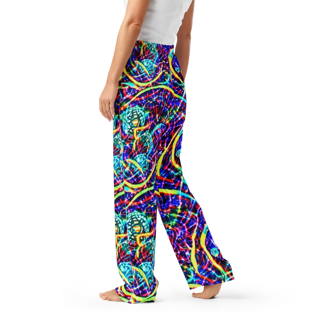 Fynesian Galaxy on Women's Pajama Pants — Left