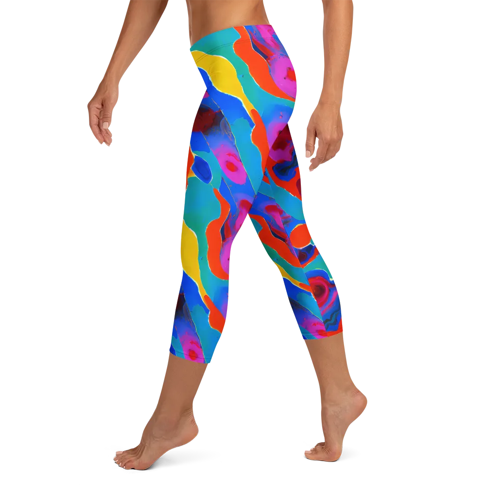 Irvin Rhapsody on Capri Leggings — Left