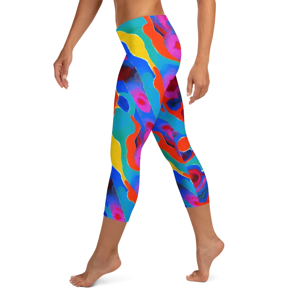 Irvin Rhapsody on Capri Leggings — Left