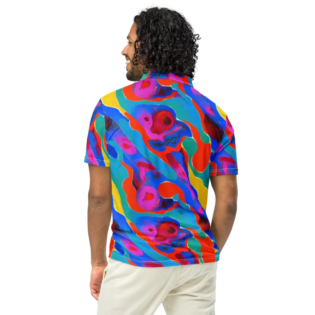 Irvin Rhapsody on Men's Slim Fit Polo Shirt — Back