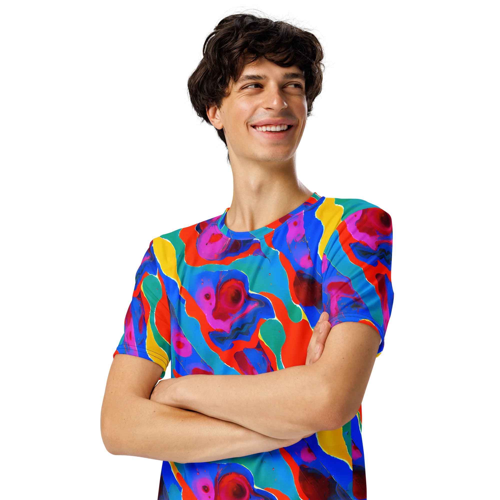Irvin Rhapsody on Men's Crew Neck T-Shirt — Left Front