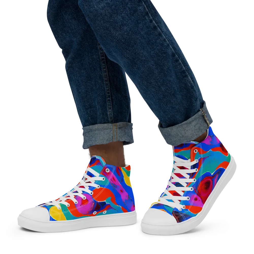 Irvin Rhapsody on Men's High Top Canvas Shoes — Left